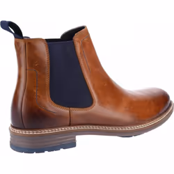 ) Justin | Tan | Mens Chelsea Boots - 8 (Adults'
