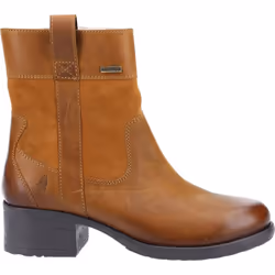 ) Hush Puppies Saskia Leather Women's Tan Boots - Brown, 8 (Adults'