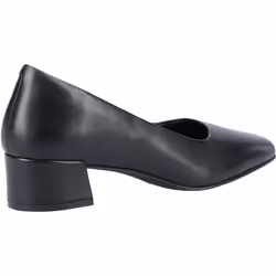 ) Hush Puppies Alina Court Shoe Leather Women's Black Heels - Black, 3 (Adults'