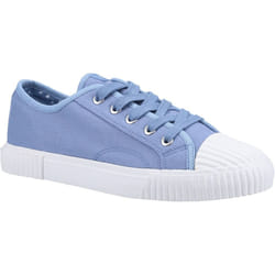 ) Hush Puppies Brooke Canvas Women's Blue Trainers - Blue, 3 (Adults'
