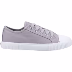 ) Hush Puppies Brooke Canvas Women's Grey Trainers - Grey, 3 (Adults'