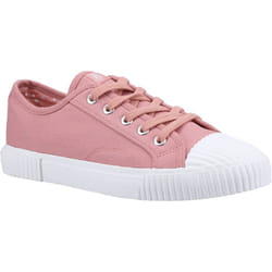) Hush Puppies Brooke Canvas Women's Pink Trainers - Pink, 4 (Adults'
