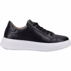 ) Hush Puppies Camille Leather Women's Black Trainers - Black, 3 (Adults'