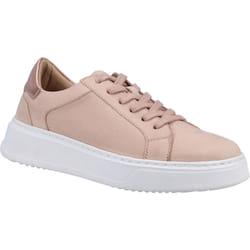 ) Hush Puppies Camille Leather Women's Blush Trainers - Pink, 3 (Adults'