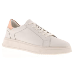 ) Hush Puppies Womens Trainers Chunky Camille Leather Lace Up white UK Size - White, 5 (Adults'
