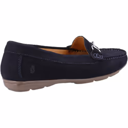 ) Hush Puppies Molly Snaffle Suede Women's Navy Loafers - Blue, 8 (Adults'
