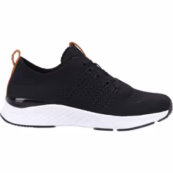 ) Hush Puppies Opal Recycled Polyester (RPET) Knit Women's Black Trainers - Black, 3 (Adults'