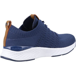 ) Hush Puppies Opal Recycled Polyester (RPET) Knit Women's Navy Trainers - Blue, 3 (Adults'