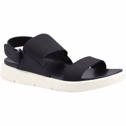 ) Hush Puppies Selina Polyurethane Women's Black Sandals - Black, 3 (Adults'