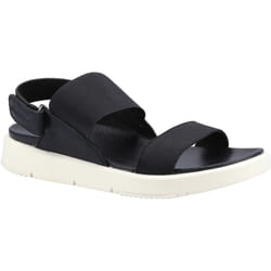 ) Hush Puppies Selina Polyurethane Women's Black Sandals - Black, 3 (Adults'