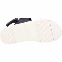 ) Hush Puppies Selina Polyurethane Women's Black Sandals - Black, 3 (Adults'