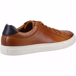 ) Colton | Tan Leather | Mens Smart Casual Trainer - 7 (Adults'