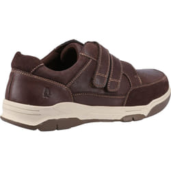 ) Hush Puppies Fabian Double Strap Leather Men's Brown Loafers - Brown, 10 (Adults'