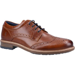 ) Hush Puppies Jayden Leather Men's Tan Brogues Shoes - Brown, 11 (Adults'