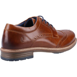 ) Hush Puppies Jayden Leather Men's Tan Brogues Shoes - Brown, 12 (Adults'