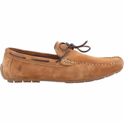 ) Hush Puppies Reuben Suede Men's Tan Boat Shoes - Brown, 9 (Adults'