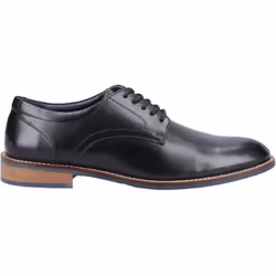) Hush Puppies Damien Lace Up Leather Men's Black Lace-Up Shoes - Black, 9 (Adults'