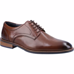 ) Hush Puppies Damien Lace Up Leather Men's Chocolate Lace-Up Shoes - Brown, 8 (Adults'