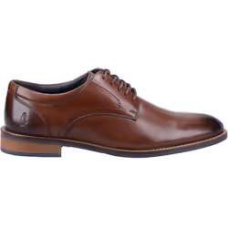 ) Hush Puppies Damien Lace Up Leather Men's Chocolate Lace-Up Shoes - Brown, 8 (Adults'