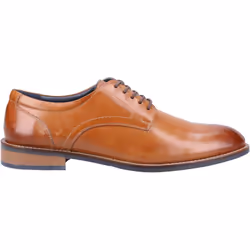 ) Hush Puppies Damien Lace Up Leather Men's Tan Lace-Up Shoes - Brown, 8 (Adults'