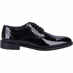 ) Hush Puppies Damien Lace Up Patent Leather Men's Black Patent Lace-Up Shoes - Black, 9 (Adults'
