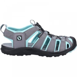 , Grey Turquoise) Marshfield Grey Turquoise Womens Closed-Toe Sandals - 3 (Adults'