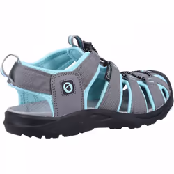 , Grey Turquoise) Marshfield Grey Turquoise Womens Closed-Toe Sandals - 3 (Adults'