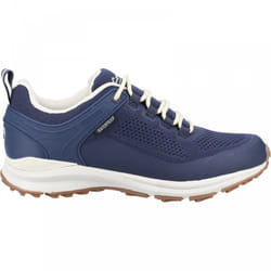 , Navy) Compton Navy Waterproof Ladies Lace-up Walking Trainers - 5 (Adults'