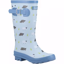 , Sheep) Farmyard Junior Sheep Kids Patterned Wellingtons - 2 (Children's