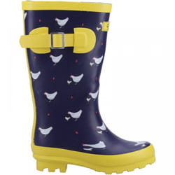 , Chick) Farmyard Junior Chick Kids Fun Print Wellies - 12 (Children's