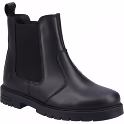 , Black) Laura SNR Black Girls Slip On School Shoes - 5 (Adults'