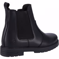 , Black) Laura SNR Black Girls Slip On School Shoes - 7 (Adults'