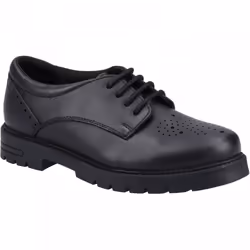 , Black) Jayne Lace Up SNR Black Girls Lace Up School Shoes - 5 (Adults'