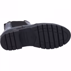 , Black) Laura Patent JNR Black Girls Slip On School Shoes - 12 (Children's