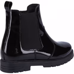 , Black) Laura Patent SNR Black Girls Slip On School Shoes - 5 (Adults'