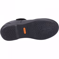, Black) Bianca JNR Black Girls Rip-Tape School Shoes - 11 (Children's