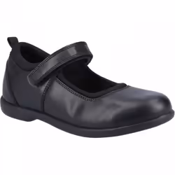 , Black) Bianca SNR Black Girls Rip-Tape School Shoes - 3 (Adults'