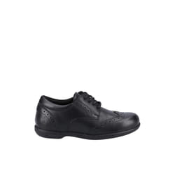 Hush Puppies BRIDGET Girls Leather School Shoes Black - UK 3, Black