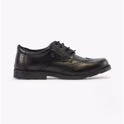 Hush Puppies JACOB SNR Boys Shoes Black - UK 3, Black