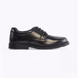 Hush Puppies OLIVER SNR Boys Shoes Black - UK 4, Black