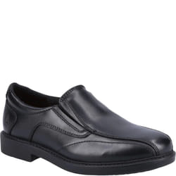 Hush Puppies TOBY SENIOR Boys Shoes Black - UK 7.5, Black