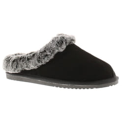 ) Hush Puppies Womens Slippers Mule Amara Leather black UK Size - Black, 3 (Adults'