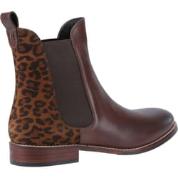 ) Hush Puppies Colette Suede Women's Leopard Boots - Brown, 6 (Adults'