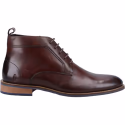 ) Hush Puppies Declan Lace Leather Men's Brown Boots - Brown, 10 (Adults'