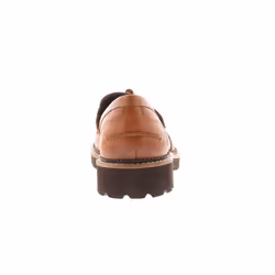 ) Hush Puppies Womens Shoes Loafers Flat Ginny Leather Slip On tan UK Size - Tan, 6 (Adults'