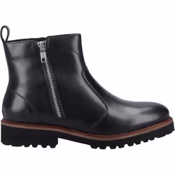 ) Hush Puppies Grace Zip Suede Women's Black Boots - Black, 6 (Adults'