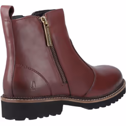 ) Hush Puppies Grace Zip Suede Women's Burgundy Boots - Red, 7 (Adults'