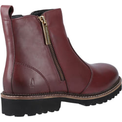 ) Hush Puppies Grace Zip Suede Women's Burgundy Boots - Red, 7 (Adults'