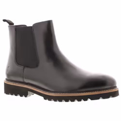 ) Hush Puppies Womens Boots Chelsea Gwyneth Leather Memory Foam Slip On black UK S - Black, 4 (Adults'