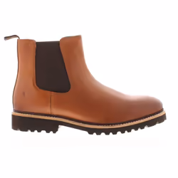 ) Hush Puppies Womens Boots Chelsea Gwyneth Leather Memory Foam Slip On tan UK Siz - Tan, 5 (Adults'